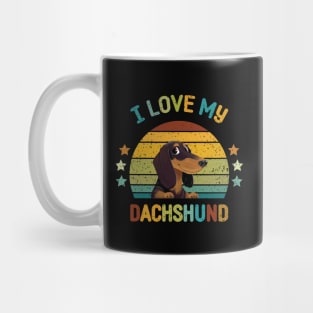 I LOVE MY DACHSHUND T-Shirt Mug